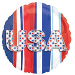 USA Stars and Stripes 18″ Foil Balloon by Anagram from Instaballoons