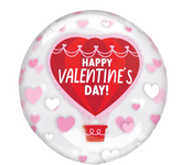 Valentine's Hot Air Balloon Clearz 18″ Foil Balloon by Anagram from Instaballoons