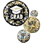 Way to Go Holographic Graduation 28″ Foil Balloon by Anagram from Instaballoons