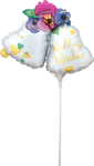 Wedding Bells Mini Shape (Requires heat-sealing) 11″ Foil Balloon by Anagram from Instaballoons