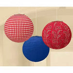 Western Printed Paper Lanterns by Amscan from Instaballoons