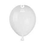 White 5″ Latex Balloons by Gemar from Instaballoons