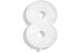 White Number 8 34″ Balloon