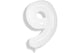 White Number 9 34″ Balloon