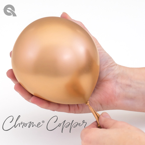 Chrome Copper Latex Balloons by Qualatex