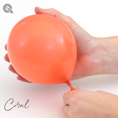 Coral Latex Balloons by Qualatex