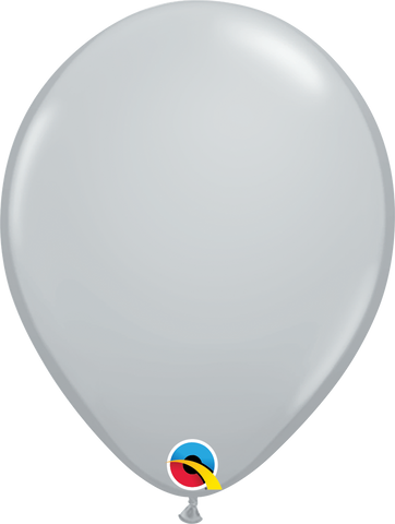 Gray Latex Balloons by Qualatex