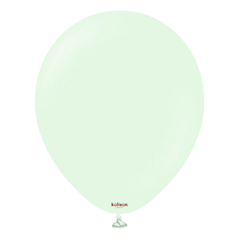 Macaron Pale Green Latex Balloons by Kalisan