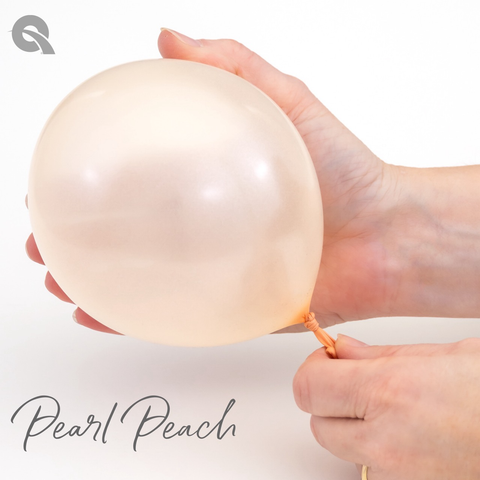 Pearl Peach Latex Balloons by Qualatex