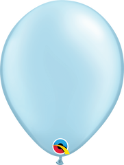 Pearl Light Blue Latex Balloons by Qualatex
