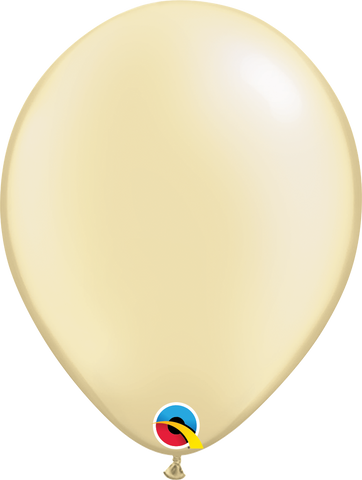Pearl Ivory Latex Balloons by Qualatex