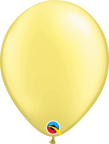 Pearl Lemon Chiffon Latex Balloons by Qualatex