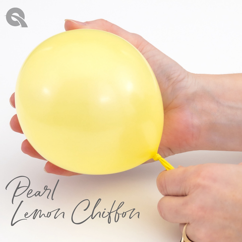 Pearl Lemon Chiffon Latex Balloons by Qualatex