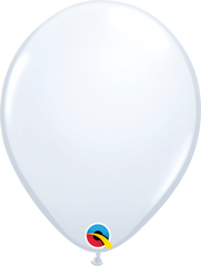 White Latex Balloons by Qualatex