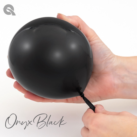 Onyx Black Latex Balloons by Qualatex