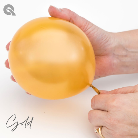 Gold Latex Balloons by Qualatex