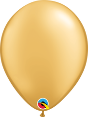 Gold Latex Balloons by Qualatex