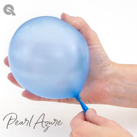 Pearl Azure Latex Balloons by Qualatex