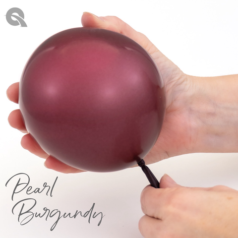 Pearl Burgundy Latex Balloons by Qualatex