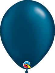 Pearl Midnight Blue Latex Balloons by Qualatex