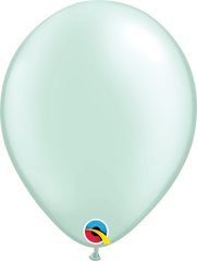 Pearl Mint Green Latex Balloons by Qualatex