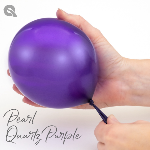 Pearl Quartz Purple Latex Balloons by Qualatex