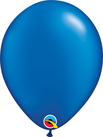 Pearl Sapphire Blue Latex Balloons by Qualatex
