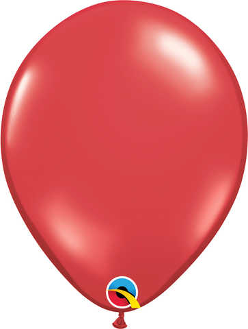Ruby Red Latex Balloons by Qualatex