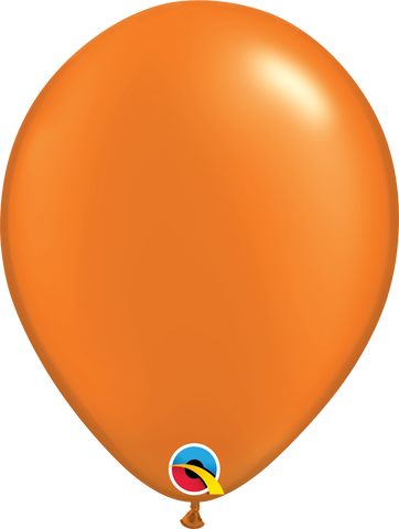 Pearl Mandarin Orange Latex Balloons by Qualatex