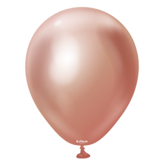 Mirror Rose Gold Latex Balloons by Kalisan