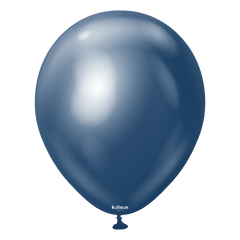 Mirror Navy Latex Balloons by Kalisan