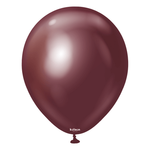 Mirror Burgundy Latex Balloons by Kalisan