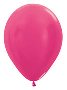 Metallic Fuchsia Latex Balloons by Sempertex