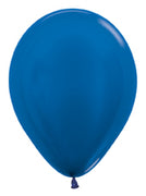 Metallic Blue Latex Balloons by Sempertex