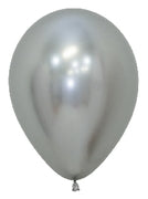 Reflex Silver Latex Balloons by Sempertex
