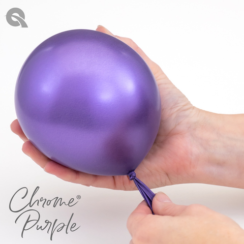 Chrome Purple Latex Balloons by Qualatex
