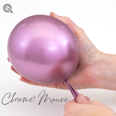 Chrome Mauve Latex Balloons by Qualatex