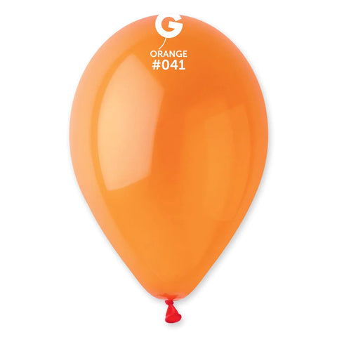 Crystal Orange Latex Balloons by Gemar