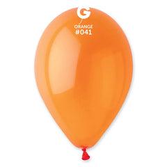 Crystal Orange Latex Balloons by Gemar