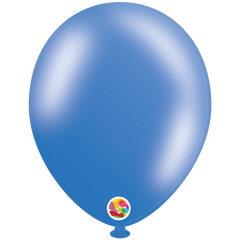 Metallic Blue Latex Balloons by Balloonia