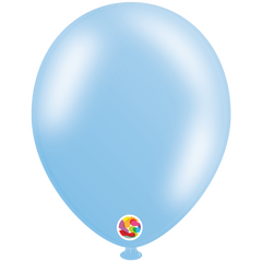 Metallic Sky Blue Latex Balloons by Balloonia