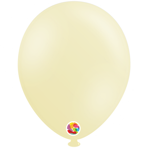 Pastel Matte Yellow Latex Balloons by Balloonia