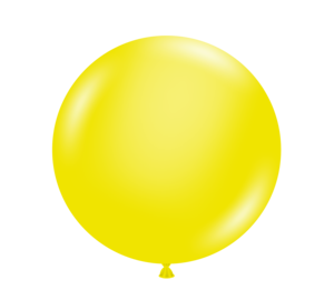 Crystal Yellow Latex Balloons by Tuftex