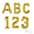 16" Gold Letters & Numbers Northstar Balloons