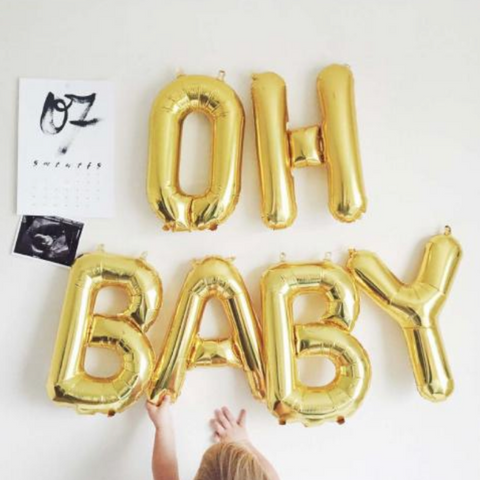 16" Gold Letters & Numbers