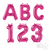 34" Pink Letters & Numbers Northstar Balloons