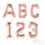 34" Rose Gold Letters & Numbers Northstar Balloons