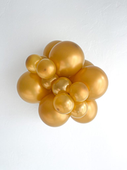 Metallic Gold Latex Balloons by Tuftex