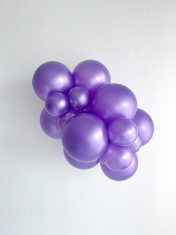 Metallic Lilac Latex Balloons by Tuftex