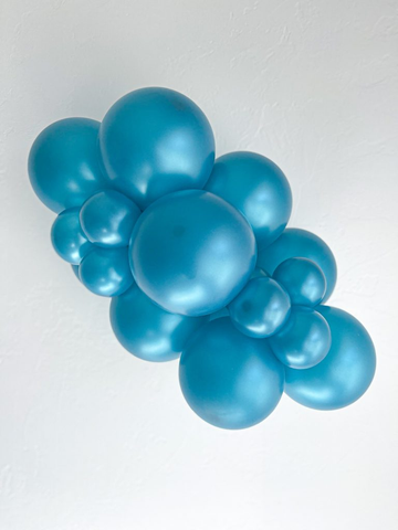 Metallic Teal Latex Balloons by Tuftex